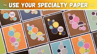 I made 22 cards with just one die and scraps!