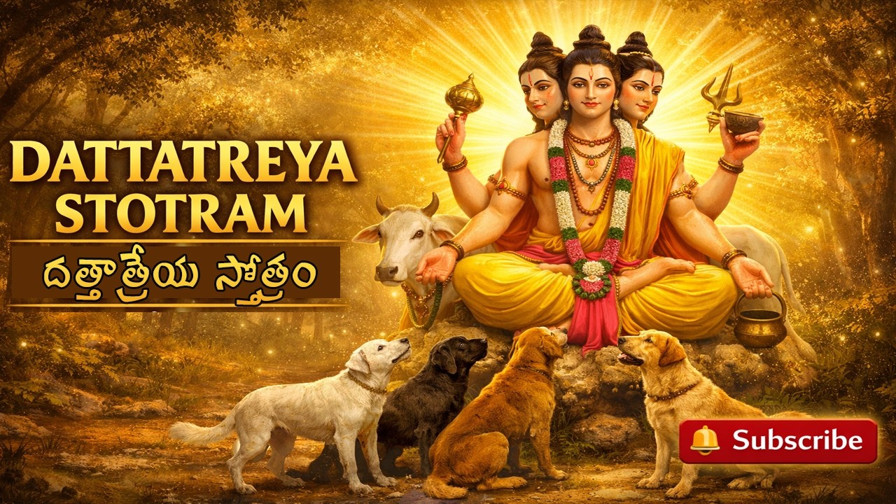 Dattatreya Stotram Powerful Mantra | గురువారం స్పెషల్ దత్తాత్రేయ స్వామి భక్తి పాట | Telugu Devotion