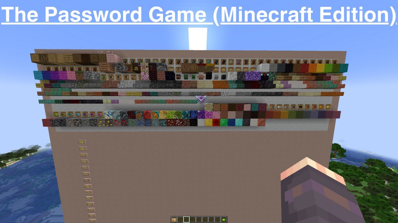 So I Played The Password Game... (Minecraft Edition) - YouTube