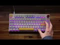 Epomaker TH80 Pro mechanical keyboard sound and light demo