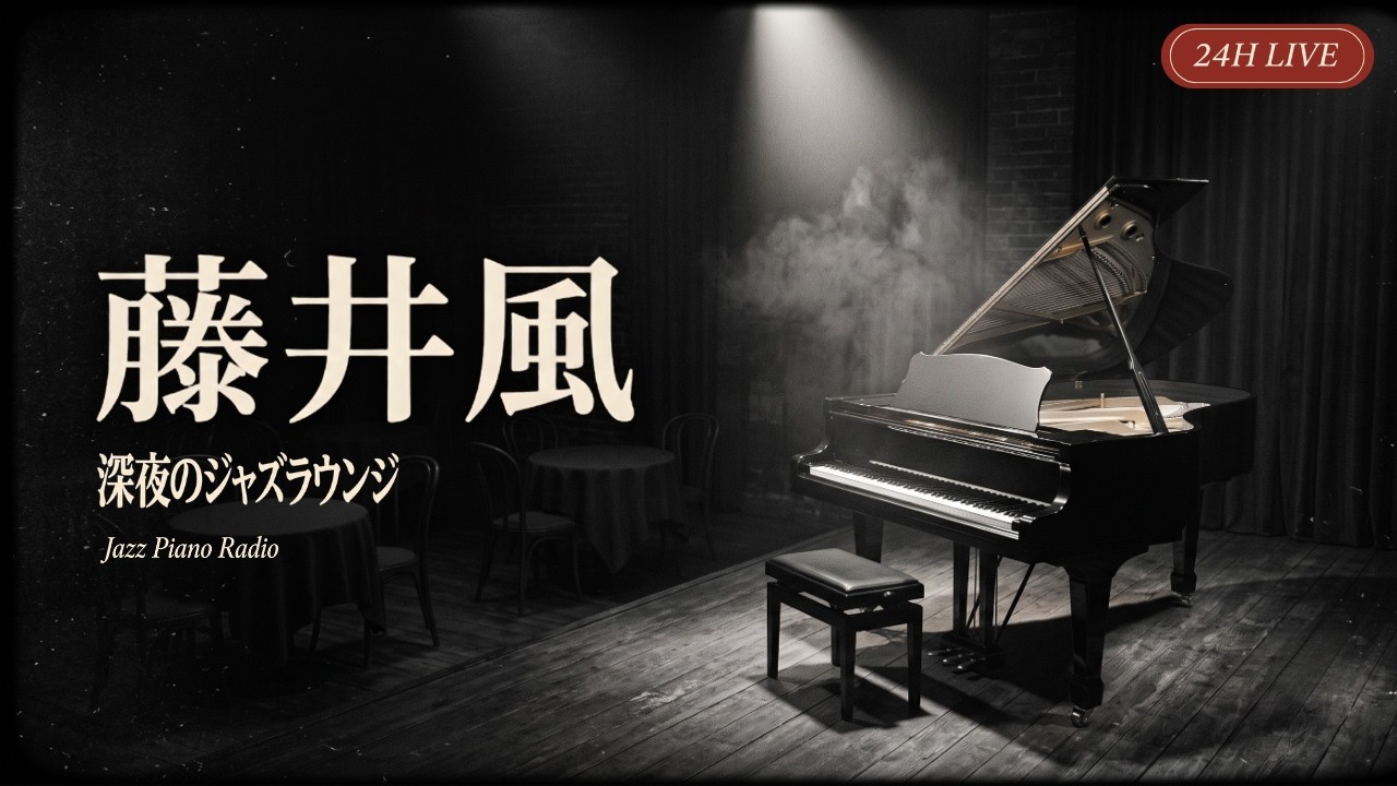 24時間LIVE】藤井風 Jazz Piano Radio | 深夜のジャズラウンジ | 作業