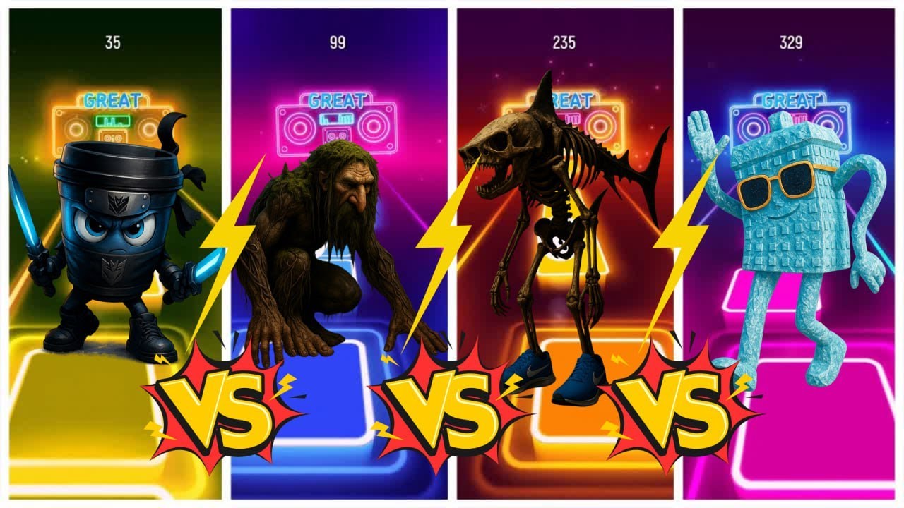 OMG! Tiles Hop – Dark Battle Begins 😱#2