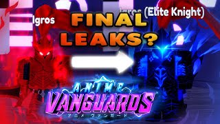 THESE MIGHT BE THE LAST LEAKS BEFORE ANIME VANGUARDS RELEASES!
