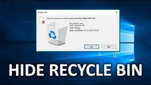 Tutorial How to remove the recycle bin icon from desktop in Windows 10 (easy and quick)