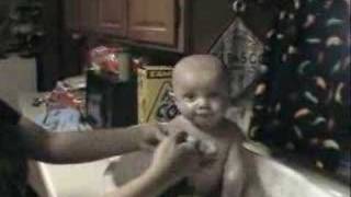 Aiden in his Bathtub