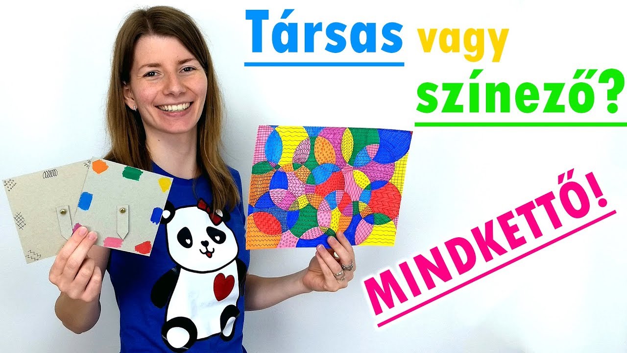 Társas színező saját kézzel | Kreatív játék | Manó kuckó