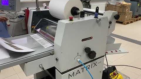 Matrix MX 530 semi-automatic laminator
