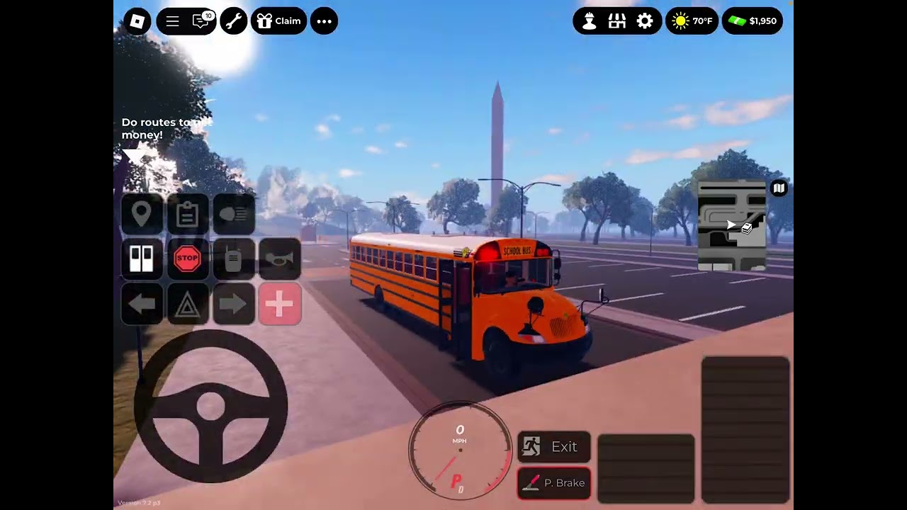 Part 2 day in the life of a bus driver, Roblox ￼