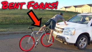 Bicycle Crash + Repairs! Bent Forks