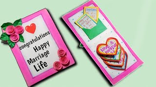 how to make a wedding wishes card/marriage wishes card/ #giftideas