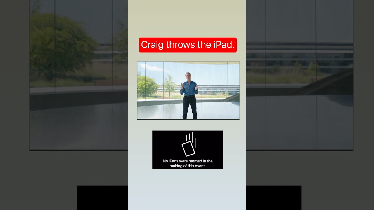 Craig throws the iPad at WWDC. 