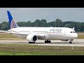 (4K) Munich airport Plane spotting - Heavy planes landing and take off! A340, 767, 777, 787, A350
