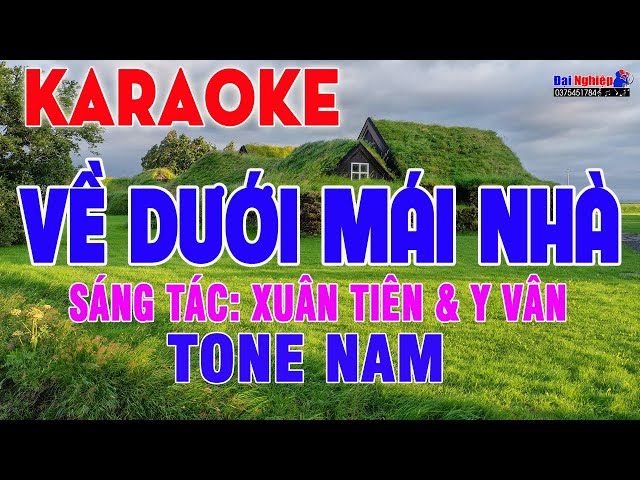 Về Dưới Mái Nhà Karaoke Tone Nam Nhạc Sống Disco Hải Ngoại Sôi Động || Karaoke Đại Nghiệp class=