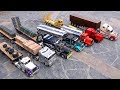7 Truck Semi Convoy Rolls through a City - 1/14th scale | RC ADVENTURES