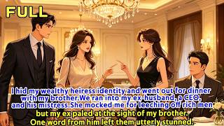 I hid my wealthy heiress identity and went out for dinner with my brother.We ran into my ex-husband,