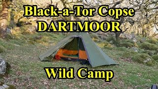 Wild Camp in The Pixie Wood Dartmoor Blackator Copse