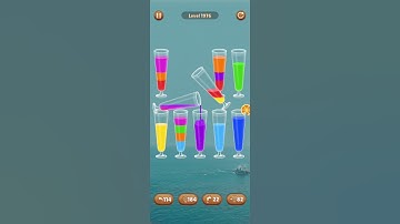 Water color sort level 1976 #androidgameplay #watersortpuzzle #shorts