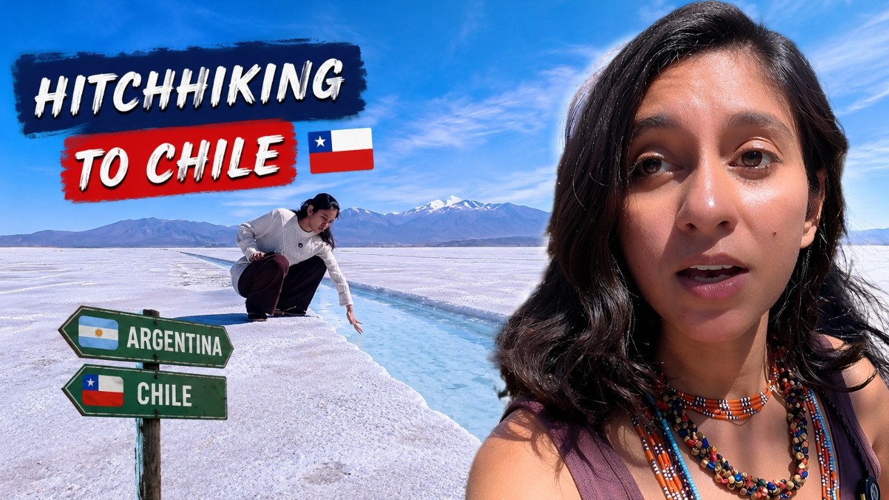 SOLO Indian Girl HITCHHIKING in South America: CHILE 🇨🇱 ( How Safe? )
