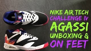 Nike Air Tech Challenge IV 'Agassi' | UNBOXING & ON FEET | fashion shoes | brand new 2016 | HD