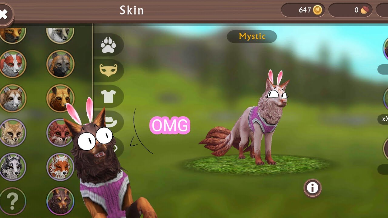 WildCraft the mystic skin glitch [ idk fixed or not ] YouTube