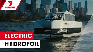 Onboard one of Australia’s first electric hydrofoils in Sydney Harbour | 7NEWS
