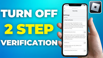 How to Turn Off 2 Step Verification on Roblox (2024) - Full Tutorial