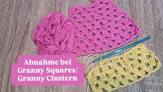 Decrease in Granny Squares/ Granny Clusters