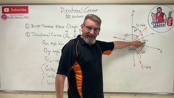Statics: Lesson 10 - Directional Cosines for 3D Vectors and Components
