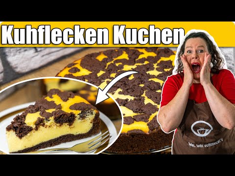Ruck Zuck Kuhflecken Kuchen | unvergesslich cremig, schokoladig | Russischer Zupfkuchen