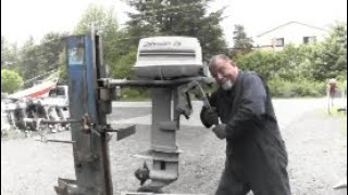 JOHNSON  25 / 35  HP    & A DAY OF OUTBOARD FUN
