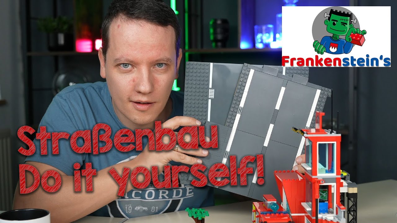 Straßenbau mit Klemmbausteinen und LEGO