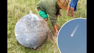 Mystery As Three Huge Steel Spheres Fall From Sky And Lands In Peru