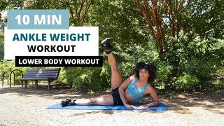 ANKLE WEIGHT workouts for GLUTES & LEGS | ankle weight lower body workout | ankle weights at home