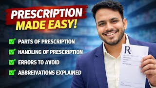 Prescription | Parts of prescription | Handling of prescription | Errors in prescription #pharmacy
