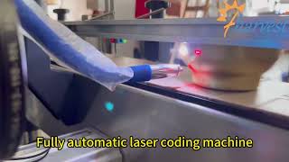 Non-Contact Fully Automatic Laser Coding Machine for Bottles, Cans & Flexible Packaging
