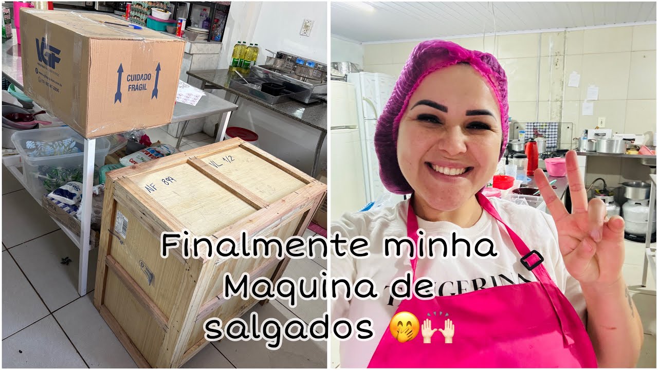 Compramos uma Maquina de SALGADOS! 🥰🙌🏻 #maquinadesalgados #deliverydedoces #ifood