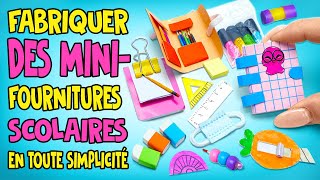 COOL ! Fabriquer des fournitures scolaires miniatures de façon simple | MINI Bricolage AMUSANT! ✏