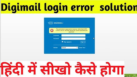 csc Digital log in error, fix solution 2021 | how to Rest password digimail