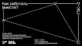 Опыт медиации на Стамбульской биеннале. Трансляция