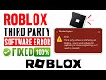 How to fix roblox third party software error 2026 | Third party software is interfering with roblox