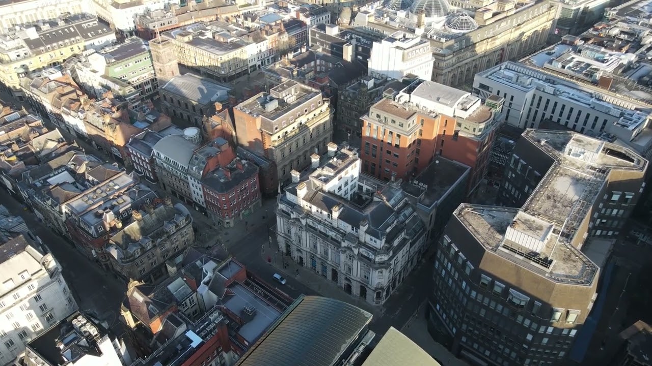 Aerial Drone Tour of Manchester | Rooftops, Terraces & City Views from Above