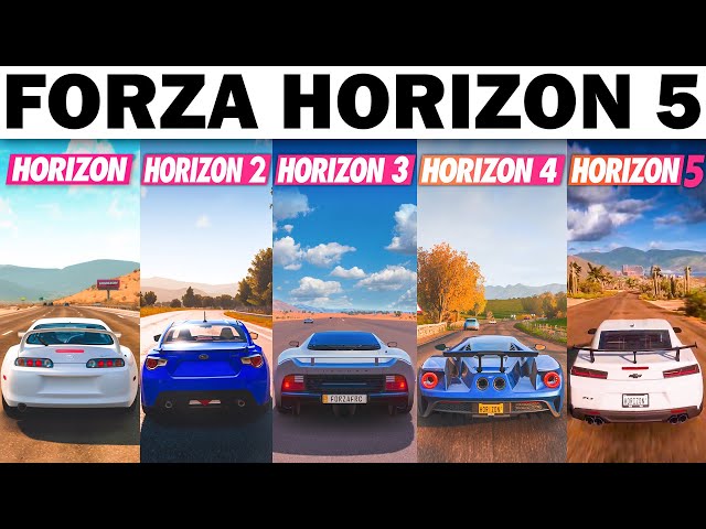 Intro In EVERY Forza Horizon 1,2,3,4,5 l Evolution of Intros in Forza  Horizon 1-5 
