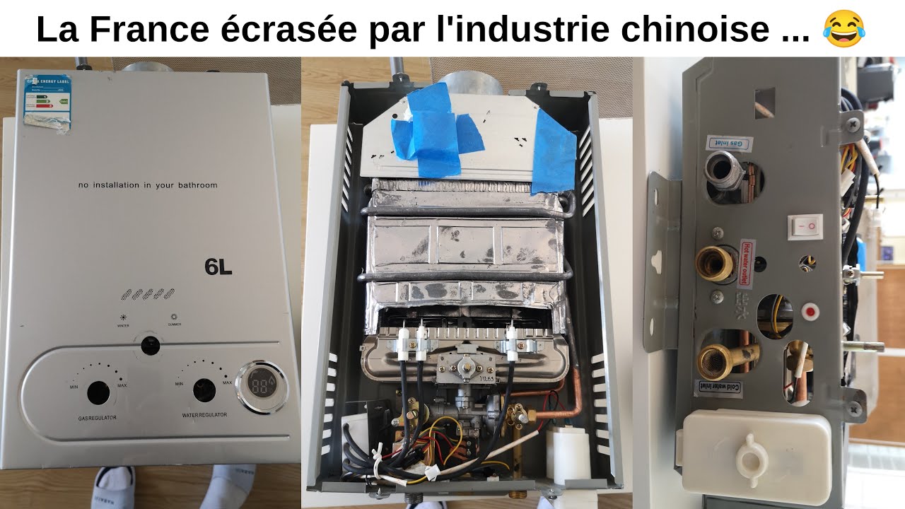 Chauffe eau à gaz 1er prix chinois 6L 6Y à piles bas entrée de gamme convertisseur DC3V 13KV Yixun