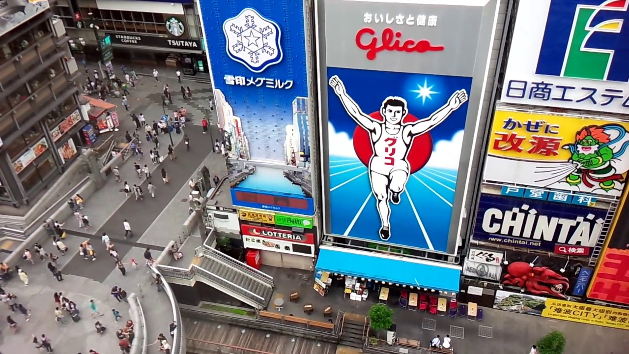 ひっかけ橋の賑わい 3 16年5月30日 大阪道頓堀 戎橋ビル高層階 上から目線 Youtube