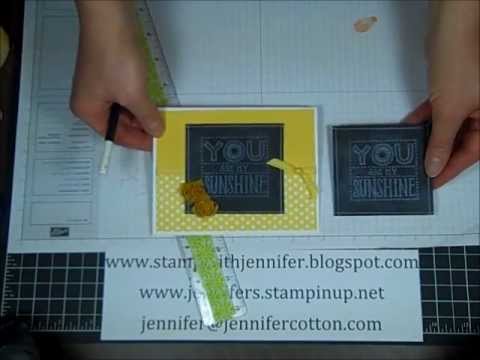 Stampin' Up! Chalkboard Technique