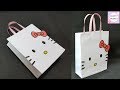 How To Make Paper Bag DIY Hello Kitty Paper Bag DIY Paper Bag For Treat DIY Goodie Bag Candy Bag 