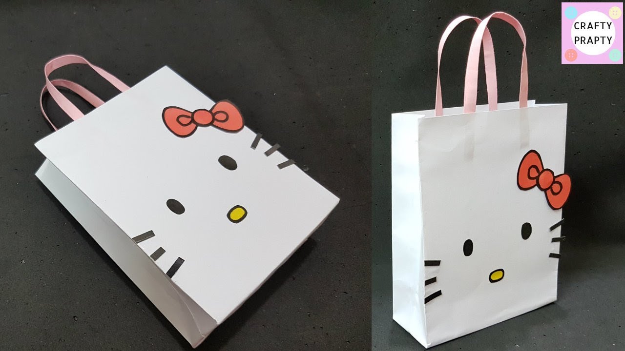 How to Make Bag with Color Paper | DIY Paper Bags Making - YouTube