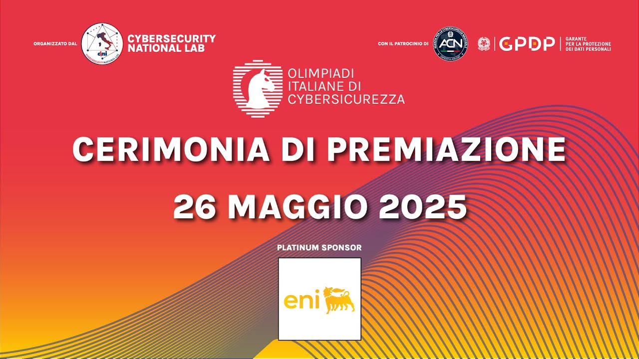 OliCyber.IT 2025 - Cerimonia di premiazione nazionale
