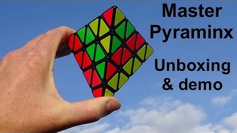 Flat Master Pyraminx puzzle (unboxing &  demo) AKA 4 Layer Pyraminx