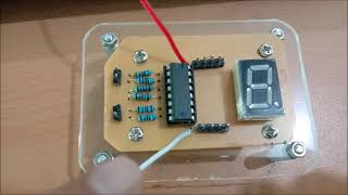 Merakit Seven Segment Display Dengan IC Decoder 74LS47